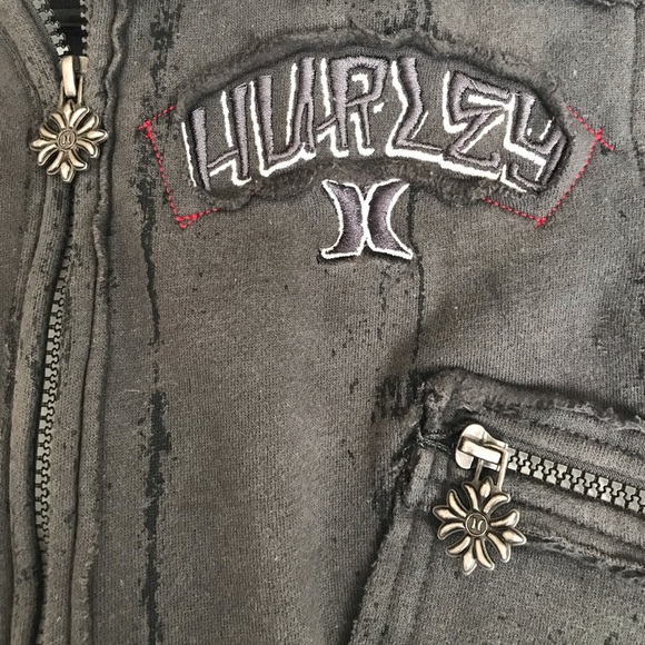 Hurley fuzzy mohawk zippered hoodie - Picture 2 of 6